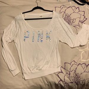 Pink Bling Long Sleeve Tee